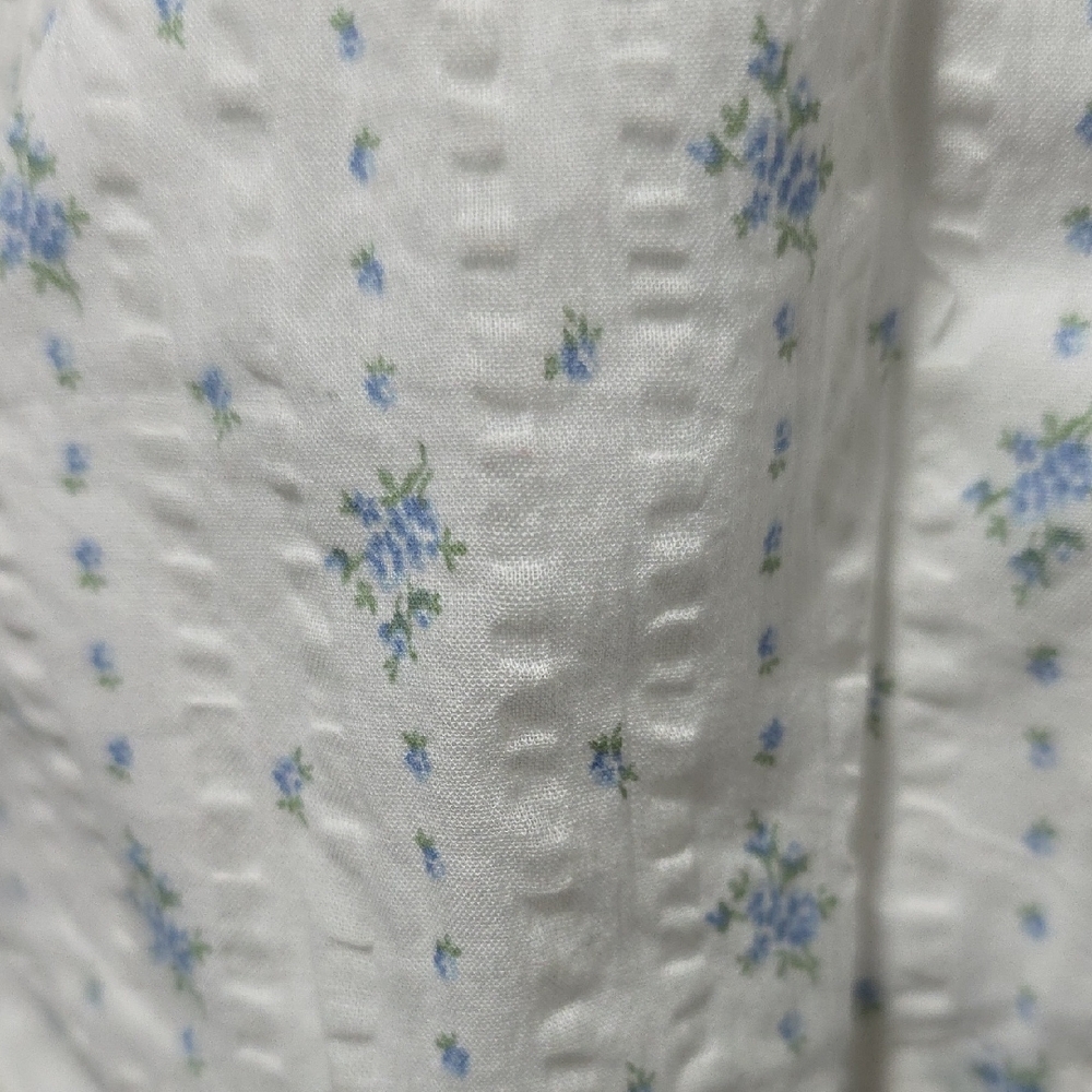 Ralph Lauren White and Blue Floral Dress - Picture 8 of 9